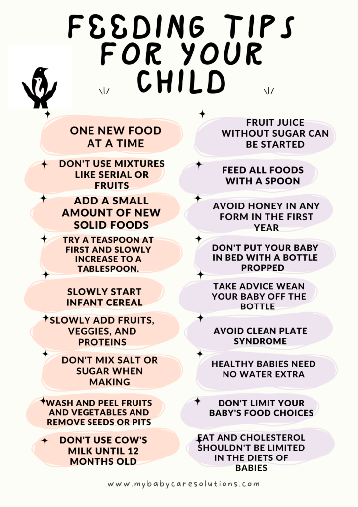 Important feeding tips for babies