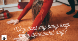 baby downward dog yoga position